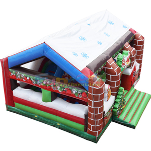 Castillo inflable navideño, combo de castillo inflable comercial con tobogán. - Product Image 4