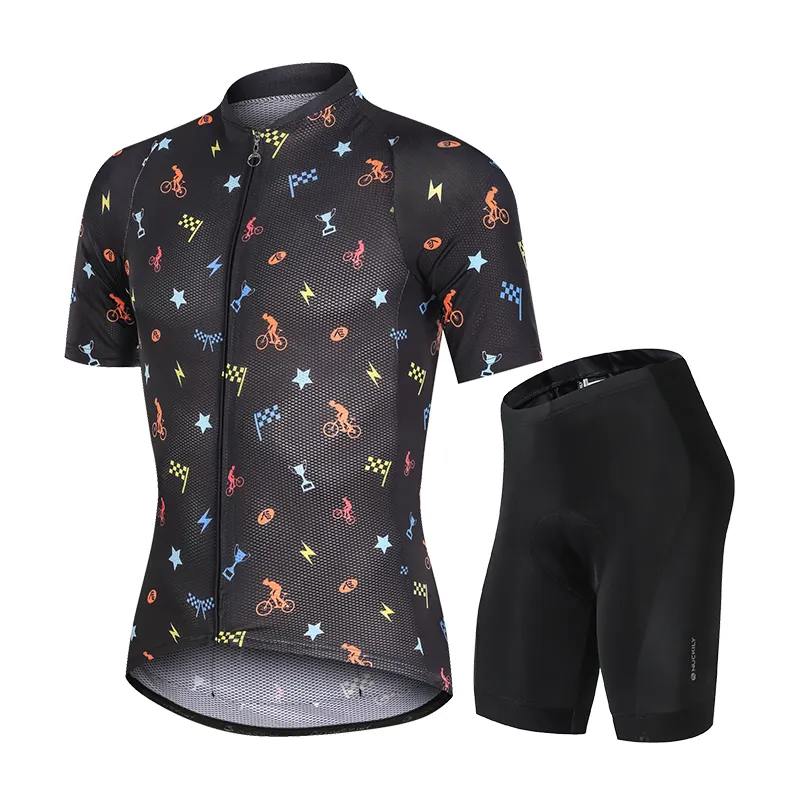 NUCKILY Pro Team Maillot Ciclismo Short Sleeve Wholesale Cycling Clothing Sets Men