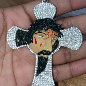 Colgante de diamantes Colgante de hip hop 925 Sterling Alta calidad Personalizado Iced Out Silver Jesus Fine Jewelry Colgantes y dijes - Product Image 1