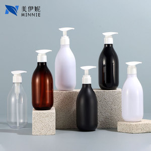 Minnie 300ml Round Shoulder Pet <b>Pump</b> <b>Bottle</b> Lotion <b>Pump</b> For Shampoo And Hand Soap - Product Image 1