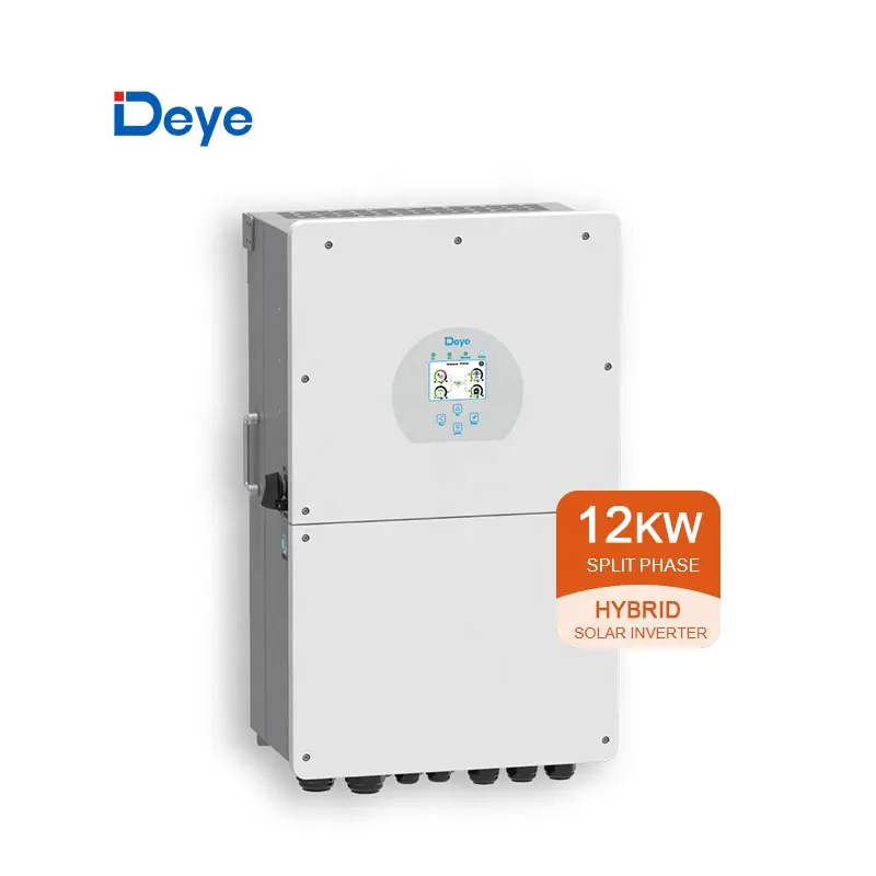 Deye Manufacturer SUN-12K-SG02LP1 Hybrid Solar Inverter Single Phase 8KW 10KW 12kw EU Version Energy Storage Inverter In Stock