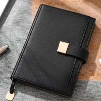 Libreta de Cuero PU A5 de Alta Calidad, Gruesa, Promocional, con Logotipo Personalizado, Cierre Magnético Cuadrado, Agenda Personalizada, Diario, 128 Páginas