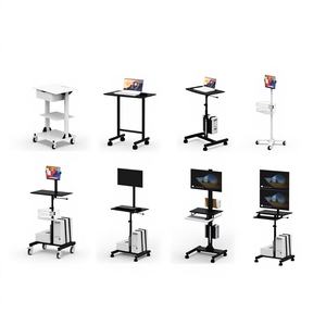 Height Adjustable Steel <b>Mobile</b> TV Cart - Product Image 1