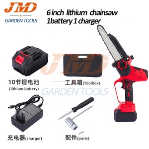 800W không dây cầm tay 4/6inch cưa điện cưa xích đen + trắng pin lithium phụ kiện công cụ cắt gỗ - Product Image 6