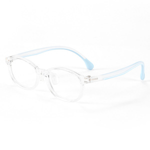 Danyang – montures de lunettes ovales transparentes Tr90 pour enfants, verres Pc à monture complète pour enfants filles, Design ultraléger, 8867 - Product Image 1