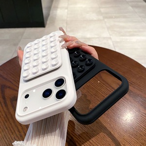 Funda de silicona TPU con ventosa y soporte plegable para <span class=keywords><strong>iPhone</strong></span> 17 Pro Max, accesorios de agarre adhesivo para teléfonos móviles <span class=keywords><strong>iPhone</strong></span> 16, 15, <span class=keywords><strong>14</strong></span> - Product Image 3