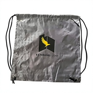 Custom Logo Drawstring Backpack Nylon Sports <b>Bag</b> Wholesale Color Options Personalised Printing Gym Cinch <b>String</b> <b>Bag</b> Manufacturer - Product Image 2
