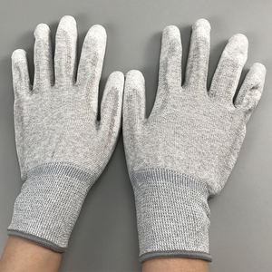 Guanto antistatico ESD Palm Fit per camera bianca rivestito in PU in fibra di carbonio Touch Screen - Product Image 5