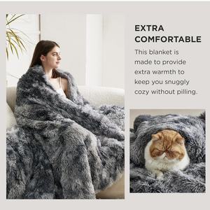 Fluffy Fuzzy Kunst pelz Cartoon Muster Sherpa Fleece Throw Blanket im europäisch-amerikanischen Stil Four Seasons - Product Image 3