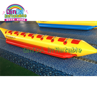 सस्ते समुद्र/सागर खिलौने पानी स्की नाव डबल ट्यूब 10 व्यक्ति Inflatable केले नाव बिक्री के लिए