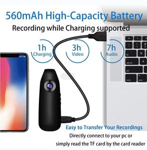 Kamera Digital deteksi gerakan HD, kamera perekam suara Digital DV olahraga Mini dengan perekaman Audio dan Video 1080P HD - Product Image 6