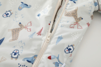 Tutina Invernale in Pile Softshell per Neonati, Antivento e Calda con Cappuccio per Bambini da 1 a 4 Anni, OEM per Uso Esterno e Quotidiano