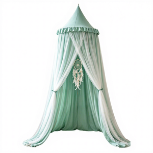 <span class=keywords><strong>Baldacchino</strong></span> per <span class=keywords><strong>Letto</strong></span> Principessa per Bambine, Zanzariera Conica Sospesa con Rete e Bordo Arricciato, Tenda da <span class=keywords><strong>Letto</strong></span> in Cotone per Cameretta - Product Image 1