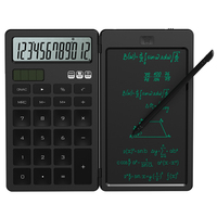 Tablette d'écriture numérique Newyes Factory avec calculatrice pliable à affichage 12 chiffres et écran LCD de 6,5 pouces
