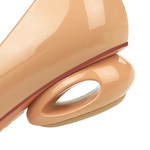 8301 da donna comode <span class=keywords><strong>scarpe</strong></span> da donna con tacco basso con tacco basso a tutto abbinamento stile francese alla moda in vernice Slip-On con bocca poco profonda - Product Image 5