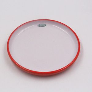 Assiette à pâtes durable en mélamine européenne classique ensemble de service rond Double couleur vaisselle assiette plats pour mariage cuisine hôtel - Product Image 4