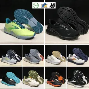 Zapatillas de Running para Hombre y Mujer, Diseño 2025, Brooks Glycerin GTS 20 Hyperion <span class=keywords><strong>Tempo</strong></span>, Negro, Blanco, Amarillo, Verde - Product Image 1