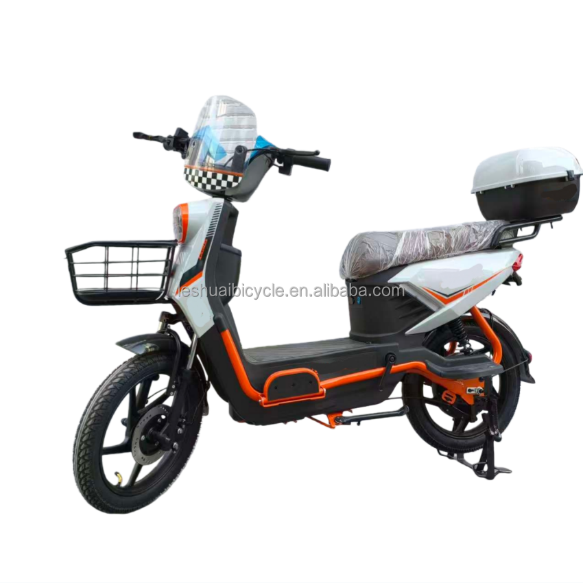 48V 14 Inch Electric City Bike 12Ah Lead Acid Battery Brushless Rear ...