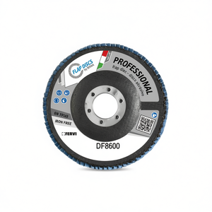 Disque à lamelles professionnel Fervi 125 mm, disque abrasif sans fer pour ponçage du métal - Product Image 1