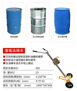 Tambor de aceite con boca de mordida de capacidad de 450kg, camión de manipulación, abrazadera Manual de tambor de aceite con boca de águila, carretilla elevadora de manipulación de tambor de hierro - Product Image 6