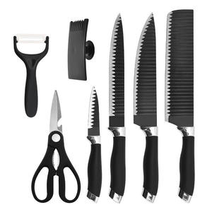 HSK Les Ustensiles De Cuisine <span class=keywords><strong>Maison</strong></span> Nouveaut Multifonctions granit enduit acier inoxydable couteau ensemble ustensiles de cuisine ensembles d'outils - Product Image 4