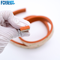 Bande carrée en mousse de silicone adhésive, résistante aux hautes températures et aux intempéries, pour l'étanchéité des portes d'armoires