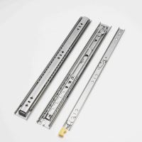 Glissières de tiroir robustes de 53 mm, capacité de charge de 100 kg, en acier inoxydable 304, avec roulements à billes télescopiques pour équipement industriel