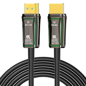 <span class=keywords><strong>Cable</strong></span> <span class=keywords><strong>HDMI</strong></span> de Fibra Óptica Trenzado 8K <span class=keywords><strong>2.1</strong></span>, <span class=keywords><strong>Cable</strong></span> <span class=keywords><strong>HDMI</strong></span> de la <span class=keywords><strong>Mejor</strong></span> Calidad, 8K/60Hz 4K/120Hz HD, <span class=keywords><strong>Cable</strong></span> <span class=keywords><strong>HDMI</strong></span> 4k/8k Chapado en Oro, 10m 5m 3m para TV - Product Image 1