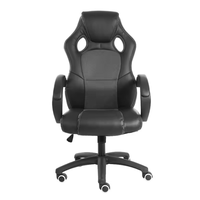 Chaise de jeu d'ordinateur chaise d'équipement de jeu confortable dossier haut chaise de bureau de jeu blanche en cuir Pu moderne avec appui-tête