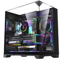 LOVINGCOOL Factory Custom Gaming Computer Cases and Towers Cpu Case Spcc Metal Vertical ATX Comput Desktop Cabinet Glass PC Case