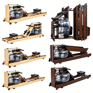 <span class=keywords><strong>Rameur</strong></span> à eau de luxe pliable en bois massif avec logo personnalisé, double piste, résistant à l'eau, pour le fitness - Product Image 6