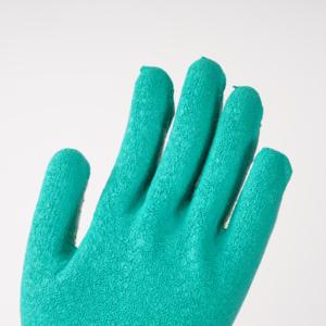 Guantes de Trabajo de Seguridad de Alta Resistencia, Tejido Sin Costuras de Poliéster Calibre 13, con Revestimiento de Látex Arrugado - Product Image 3