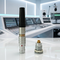 Connecteur Circulaire Métallique de Haute Qualité UHUB Série B 0B 9 Broches pour Équipement Audio, Autoverrouillant Push-Pull