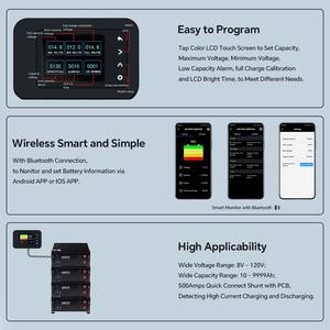 Probador de Alternadores Automotrices Inteligente con Pantalla LCD Digital, Medidor de <span class=keywords><strong>Corriente</strong></span> y Capacidad de Batería - Product Image 6
