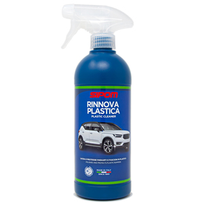SIPOM RINNOVA PASTICA Lucidante Protettivo per Plastica Auto 500ml Interni ed Esterni Protezione UV Anti-Polvere Uso Domestico - Product Image 1