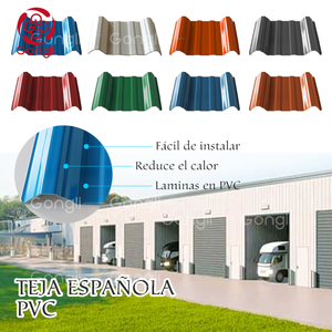 Водонепроницаемые гофрированные кровельные листы из ASA+ПВХ с огнестойкостью B1, гарантией 5+ лет, антикоррозийные и с превосходной устойчивостью к атмосферным воздействиям - Product Image 2