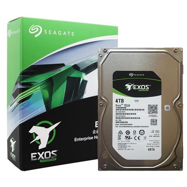 S Eagate ST4000NM000B Exos Enterprise-Grade 4TB 7200RPM PMR Perpendicular Recording Mechanical Hard Drive for NAS