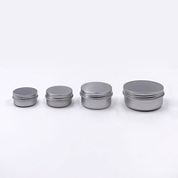 Boîtes et pots cosmétiques en aluminium avec couvercle à vis, capacité 5g-50g, multicolores, sérigraphiés, logo personnalisé, pour baume à lèvres et rouge à lèvres