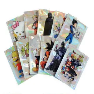 in Stock Wukong Cartoon Character Series 3.5g 7g 1oz Plastic Ziplock Smell Proof Stand up Pouch Packaging Plastic Bags