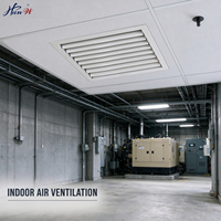 Volet de ventilation à fermeture automatique à gravité, sur mesure pour salle de générateur