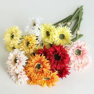 Chrysanthemum simulation European living room silk flower Autumn color small wedding decoration artificial flowers gifts