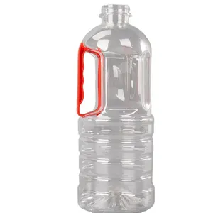 Grosir kosong 850ml 1L 1,5 l 1,8 l 2,5 l botol plastik hewan peliharaan untuk cuka minyak goreng dan minyak kamelia dengan tutup