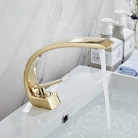 Robinets de lavabo montés sur le pont, Style moderne hôtel à poignée unique, couleurs 1 pièce