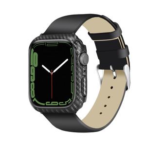 Coque pour <span class=keywords><strong>Apple</strong></span> <span class=keywords><strong>Watch</strong></span> 7 8 45mm 41mm 44mm <span class=keywords><strong>40mm</strong></span> 38mm Protecteur d'écran en fibre de carbone Bord pare-chocs IWatch 4 5 <span class=keywords><strong>SE</strong></span> 6 Accessoires - Product Image 2
