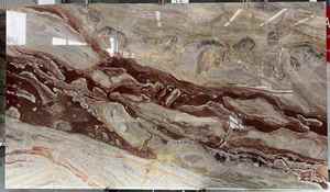 Losas de Mármol Rojo Moderno Rojo Monica, Azulejos de Piedra Natural para Encimeras de Cocina, Azulejos para Pisos para Hoteles, Garantía de 1 Año, Pulido - Product Image 5