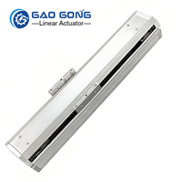 Actionneur linéaire à vis à billes en aluminium haute précision GTH22M, répétabilité 0,01 mm, course maximale 2400 mm, vitesse 1600 mm/s pour CNC