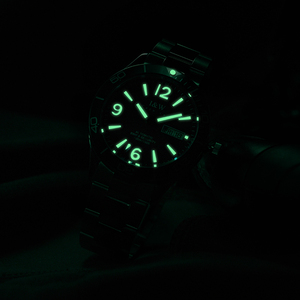 นาฬิกาข้อมือผู้ชาย I&W SII NH36 ระบบออโตเมติกหรูหรา เครื่อง <span class=keywords><strong>Seiko</strong></span> สีเขียว กันน้ำ 100 เมตร พร้อมคุณสมบัติสำหรับเล่นกีฬา - Product Image 4