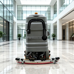 Battery-Powered Self-Propelled Ride-On <b>Floor</b> Scrubber Cordless Manual Operation Cold Water Washing <b>Machine</b> for Large Area Featur - Product Image 5