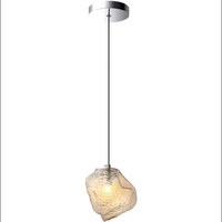 Nouveau design suspension lampe créative forme irrégulière verre Bar hôtel maison moderne pendentif pour salle à manger