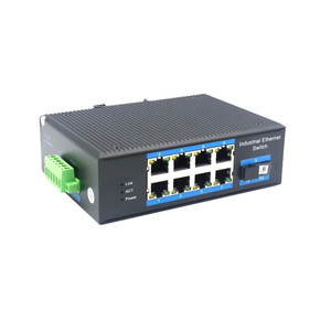 Switch PoE+ Gigabit 8 ports avec 1 port SFP fibre, Switch Ethernet industriel 10/100/1000 Mbps pour la surveillance IP et la mise en réseau - Product Image 3